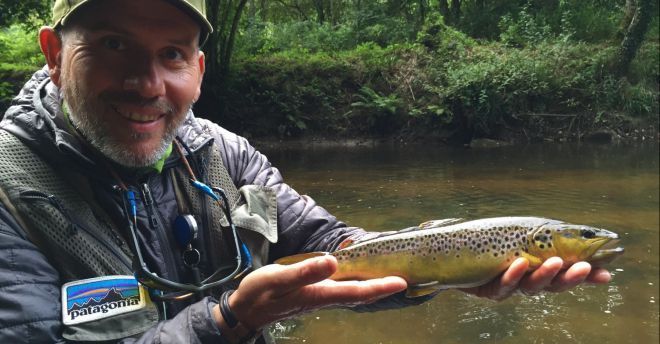 Pêche de la truite sur le Léguer