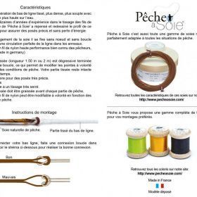 Bas de ligne tissé avec boucle