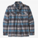M's Long-Sleeved Fjord Flannel Shirt Pigeon Blue PPBL