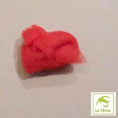 Laine de mouton d'Ouessant LE FEVRE rouge