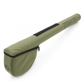 Tube De Rangement Canne à Pêche Mouche 36 Pouces - Revêtu Tissu Vert, Pour 1 Canne, Neuf