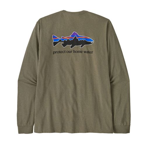 M's LS Home Water Trout Responsibili-Tee RVGN