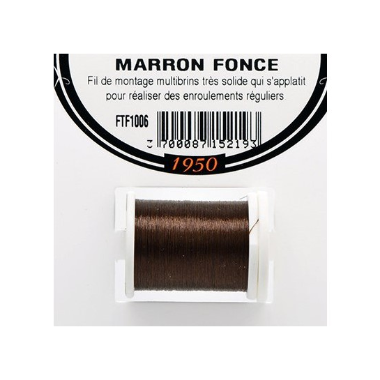 Bobine de fil marron cuivre